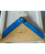 Lindsay Phillips SwitchFlops Straps &quot;AMY&quot; Medium Blue Size M 7/8 - €14,74 EUR