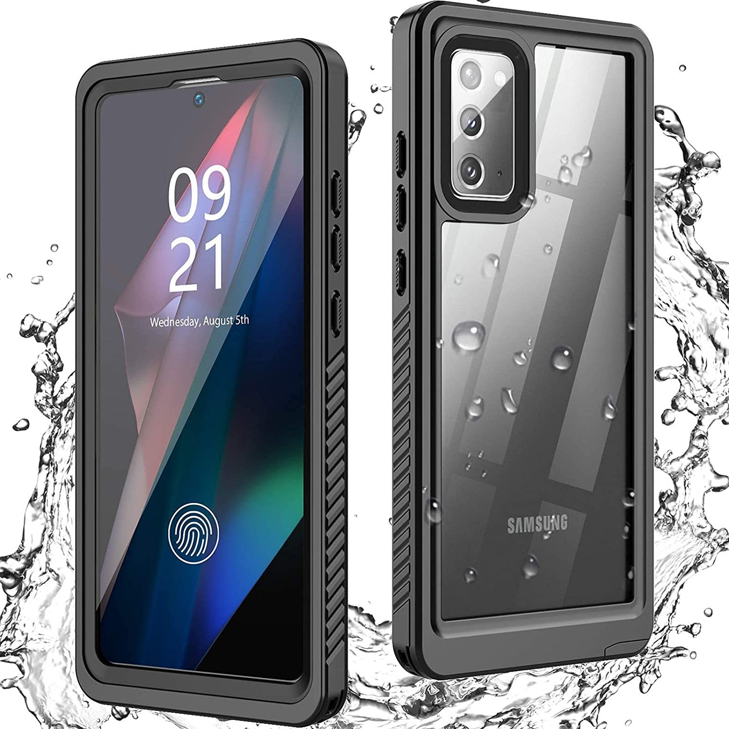 Primary image for Samsung Galaxy Note 20 Case Waterproof, Built In Screen Protector Shockproof Ful