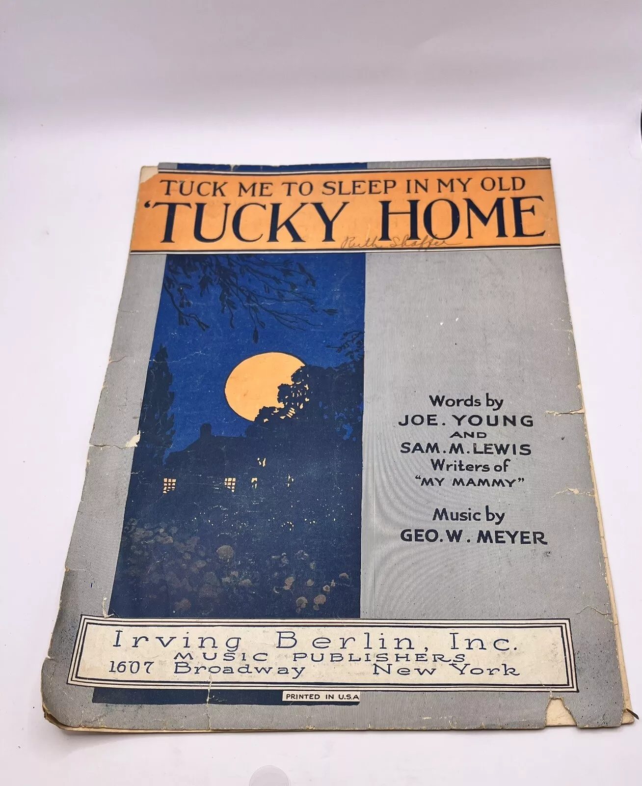 Tuck Me To Sleep In My Old &#39;Tucky Home (Sheet music) - $6.00