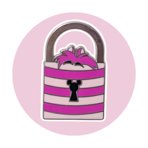 Alice in Wonderland Disney Pin: Cheshire Cat Lock - $12.90