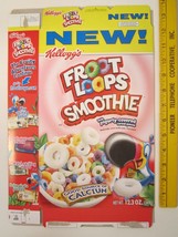 Empty Cereal Box Kellogg&#39;s 2007 Froot Loops Smoothie New! [Z3A1d] - £32.59 GBP