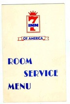 7 Inn of America Menu Hotel Circle North Mission Valley California 1950&#39;s - £31.04 GBP