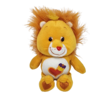 9&quot; Care Bears Cousins 2003 Brave Heart Lion Orange Stuffed Animal Plush Toy - £22.09 GBP