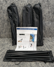 4 New Display Black Easel Stands - 63" Artist Instant Tripod Collapsible - $21.99