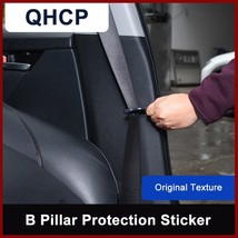 QHCP Car Inner B Pillar Sticker Door Column Protection Safety Belt Buckl... - £35.90 GBP