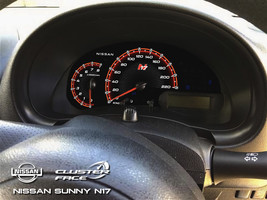 Nissan Sunny N 17 cluster faces (km/h and MPH are avaliable) - $54.45