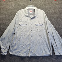 Wrangler Flex For Comfort Mens 3XL Long Sleeve Button Up Shirt Light Blu... - $11.51