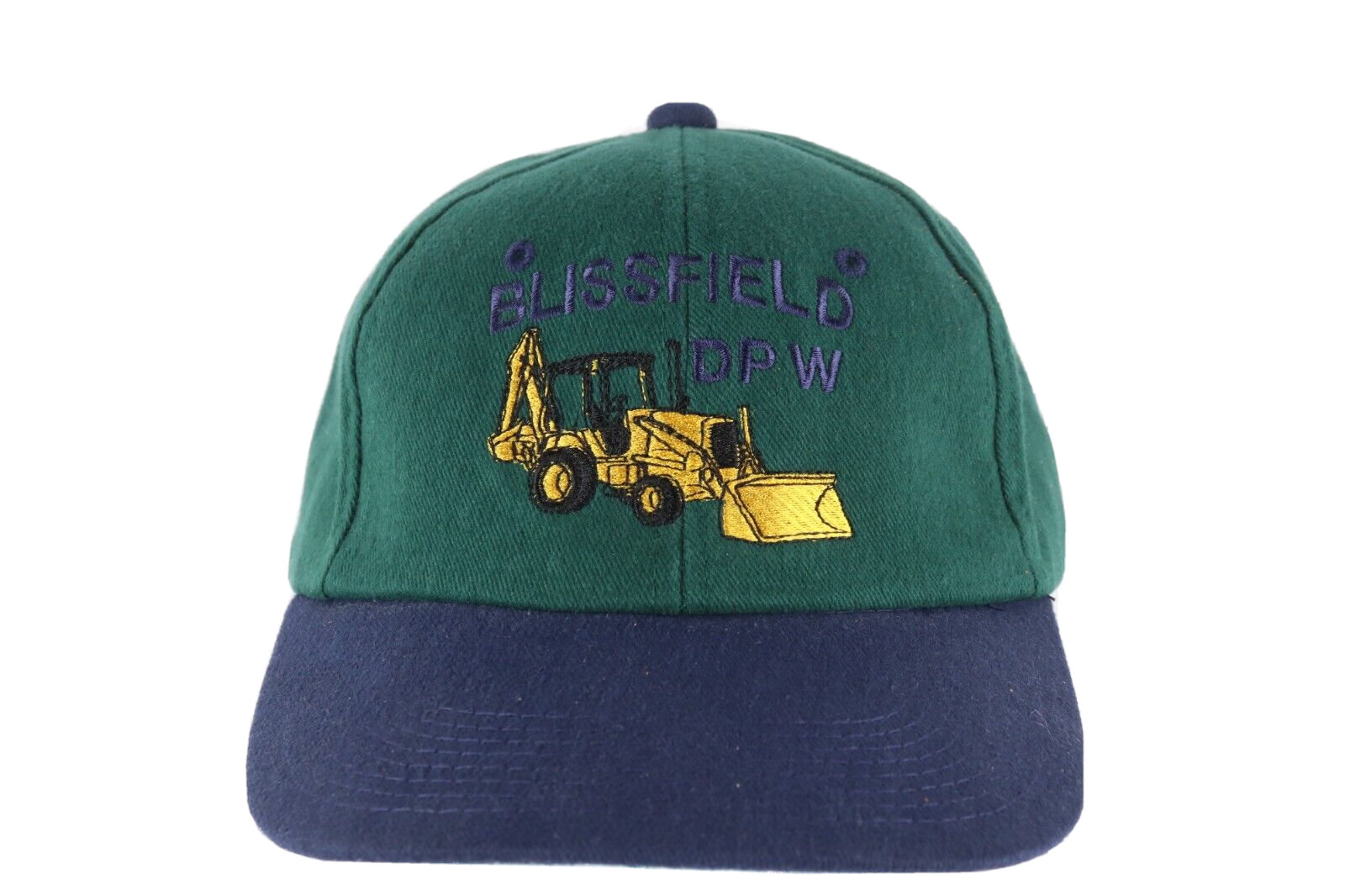 Primary image for Vintage 90s Blissfield DPW Department of Public Works Bulldozer Snapback Hat