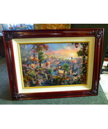 THOMAS KINKADE LADY AND THE TRAMP Canvas G/P 18 X 27 Remarqued - £1,002.41 GBP