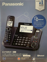 Panasonic - KX-TG9541B - 2-Line Cordless Phone Link2Cell DECT 6.0 - Black - £140.55 GBP