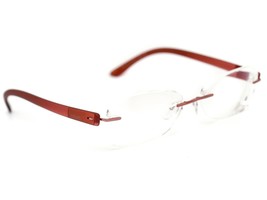 Silhouette Eyeglasses 7608 40 6053 Red Rimless Frame Austria 50[]17 135 - $79.99