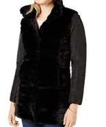 Maison Jules Womens Reversible Faux Fur Jacket,Size XX-Large,Deep Black - £116.93 GBP