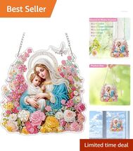 Craft Your Own Virgin Mary Diamond Art - 7.05x7.62in Acrylic Hanging Pen... - $19.75