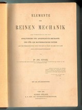 1886 German Germany Continuum Mechanics Physics Theory Theoretical Science - £108.58 GBP