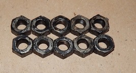 Hex Nuts 7/16&quot; x 20 TPI NF Black Coated You Choose Amount USA 182N - $3.89+