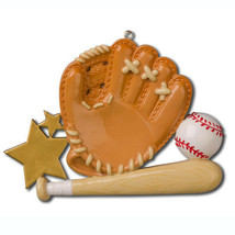 MLB Baseball Sport Glove Personalized Christmas Tree Ornament - $16.95