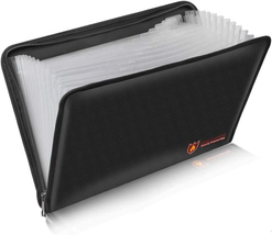 Fireproof Document Bag Fire &amp; Water Resistant File Folder A4 Size 12 Poc... - $28.43