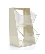 Acrylic Storage Containers Box, Desktop Tea Bag Organizer With 2 Drawers... - £25.44 GBP