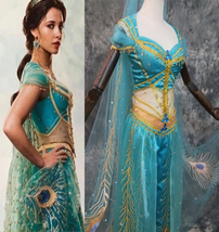 Princess Jasmine Costume Jasmine Dress Aladdin 2019 Live Action Outfits Adults - £143.05 GBP