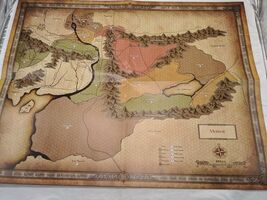 Lord Of The Rings Double Sided Poster Mordor And Eriador 22&quot; X 17&quot; - €13,47 EUR