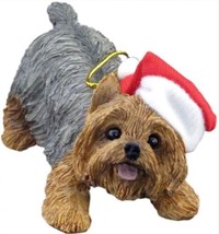 Sandicast Crouching Yorkshire Terrier Christmas Ornament CUTE - £12.23 GBP