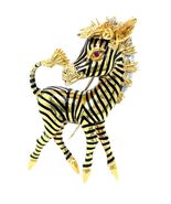 Frascarolo 18k Gold, Schwarz Emaille 01ct Rubin Und .10ct Diamant Zebra ... - $137,224.04 MXN