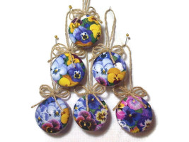 Small Round Purple Ornaments | Tree Ornament | Party Favors | Set/6 | #1 - £4.79 GBP