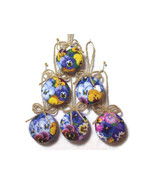 Small Round Purple Ornaments | Tree Ornament | Party Favors | Set/6 | #1 - $6.00