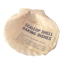 Seashell Baking Serving Dish Oven Proof Re-Usable 4.5&quot; Set 4 Scallop She... - £13.42 GBP