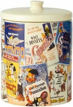 Walt Disney Movies Poster Collage Canister Ceramic Cookie Jar NEW UNUSED - £38.06 GBP