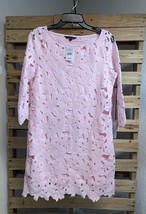 NWT Nordstrom Felicity and Coco Pink Floral Overlay Dress Size S BBL JD  - $14.85