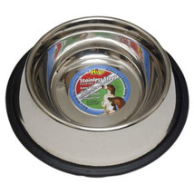 16 oz Stainless Steel Dog Dish with Non-Skid Base - £21.52 GBP