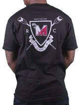 Motivation Ann Arbor Mens Black University Rowing Club T-Shirt USA Made NWT - $36.43