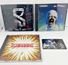 Lot 3 Scorpions CDs + Promotional Guitar Picks Blackout Stung In Tail Face Heat - £34.88 GBP