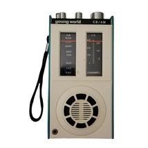 HTF Vintage Blue &amp; White Young World Midland 91-082 1977 CB/AM Radio Par... - $432.59 MXN