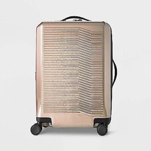 21.5&quot; Hardside Carry On Spinner Suitcase Champagne - Open Story - $138.99