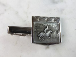 Mens Vintage Estate Stainless Steel Knight Tie Clip E6069 - £27.22 GBP