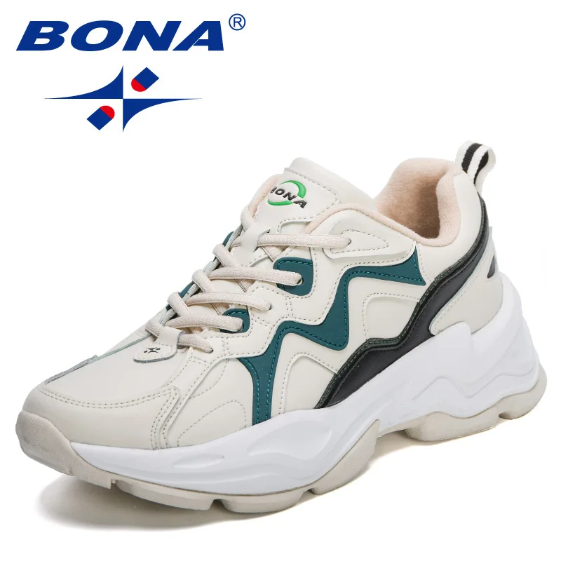 Best Sneakers BONA 2024 New Designers Running Shoes Men   High Quality Jogging S - $87.49