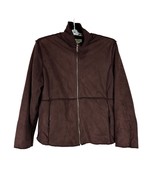 Fitz-Wright Women&#39;s Brown Faux Suede Coat Size XL - £21.78 GBP