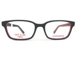 Converse K020 Schwarz Kinder Brille Rahmen Rot Quadratisch Voll Felge 48... - $32.35