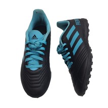 Adidas Predator Youth Indoor Turf Soccer Cleats Black Turquoise Size 2.5 - £15.82 GBP
