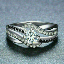 Anello di fidanzamento da donna con diamante a taglio rotondo da 3 ct e... - £80.01 GBP