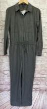 Forever 21 Jumpsuit Sz Medium Gray Flannel NEW Long Sleeve Boiler Suit Utility  - £42.95 GBP