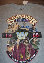 Wwf Wwe &#39;88 Survivor Series Macho Man Ultimate Warrior Jake Snake T-SHIRT Medium - £15.82 GBP