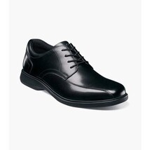 Nunn Bush KORE Pro Bike Toe Oxford Dress Shoes Black Leather 84943-001 image 8