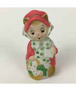 Vintage Jasco Merri-Bells Christmas Kitten Cat Bell Bisque Porcelain 1978 - $9.48