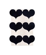 BLACK HEART HAND TUFTED RUGS,MODERN RUGS,KIDS RUG,CUSTOM RUGS,MULTI COLO... - £201.43 GBP