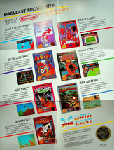 Data East USA - Nintendo Poster (1987) - New, Unused - £14.93 GBP