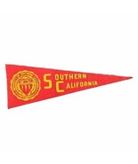 University Of Southern California Felt Pennant Flag USC Trojans Vtg 9.5x... - $295.59 MXN