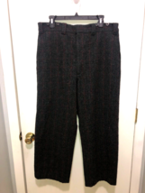 Vintage Woolrich Mens Windowpane Plaid Wool Nylon Blend Pants SZ 36X27 - £63.30 GBP